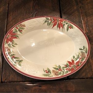 Longaberger pottery
Natures Garland Oval Serving Platter
Christmas - Holiday-